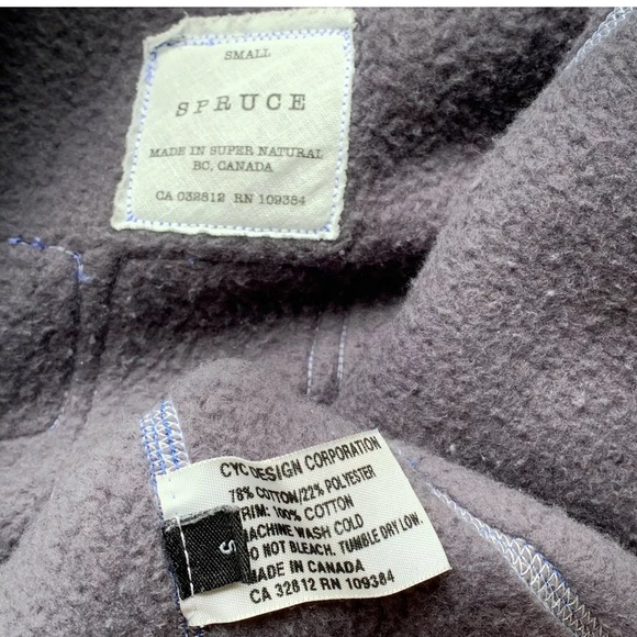 Wings + Horns SPRUCE Zip Bomber Jacket Sz S Blue - Picture 8 of 8